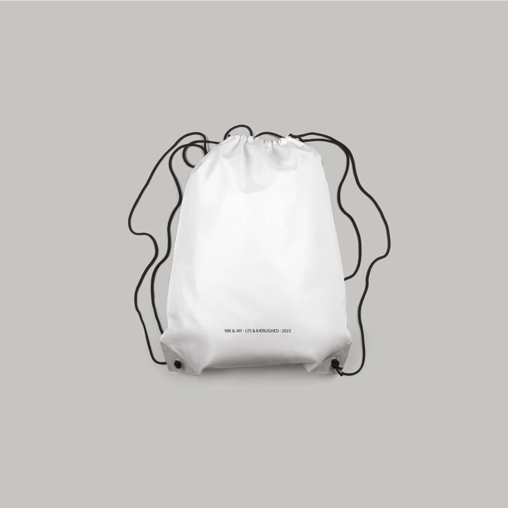 Gym Bag White Nik & Jay Shop